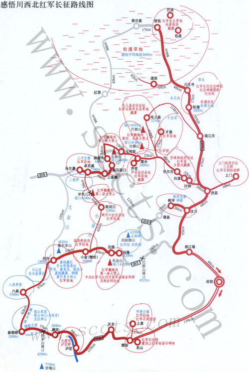 红军长征线路图